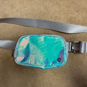 Lululemon Athletica Iridescent Belt Bag with Gray Strap